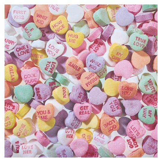 Papier cartonné à motif de cœur en bonbon pour la Saint-Valentin